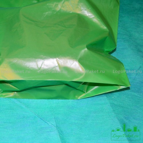 донная складка на зеленом пакете пвд