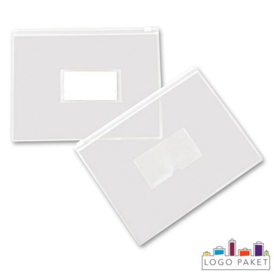 Папка-конверт с замком zip-lock и отделением для визиток