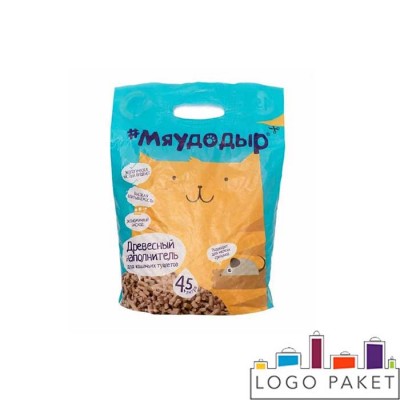 Пакет дой-пак с овальной ручкой