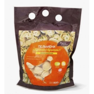 Пакет дой-пак с ручкой под 3 пальца со смещением