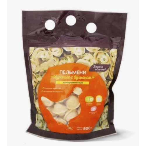 Пакет дой-пак с ручкой под 3 пальца со смещением