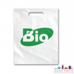 Пакет с вырубными ручками биоразлагаемый из кукурузы