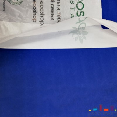 Пакеты с фальцами (боковой складкой) и логотипом