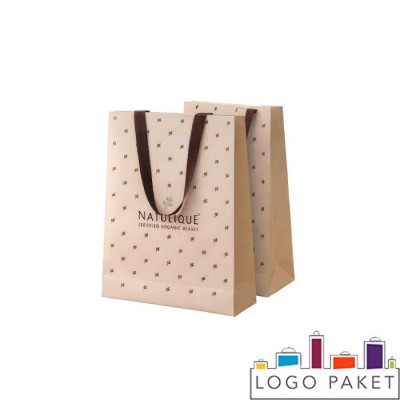 Бумажный пакет с двусторонней печатью 25х30х15