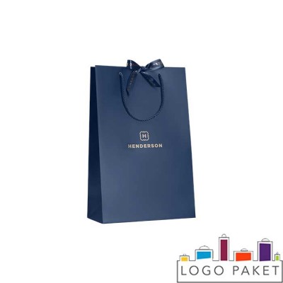 Бумажный пакет с двусторонней печатью 25х30х15