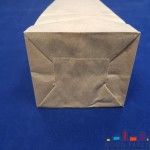 Крафт пакет с прозрачными боковыми вставками, 13×7×31 см