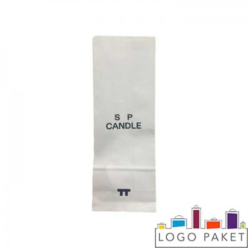 Бумажные белые крафтовые пакеты без ручек 330 х 120 х 80 мм