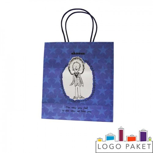 Цветные крафтовые пакеты с кручеными ручками