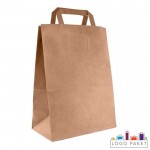 Крафт-пакет с плоскими ручками 35х45х15 см