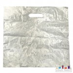 Пакет ПНД с широкой донной складкой и укрепленной вырубной ручкой 