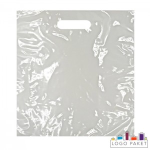 Прозрачный ПВД пакет с вырубной ручкой