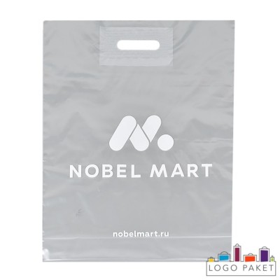 Прозрачный ПВД пакет с вырубной ручкой Прозрачный ПВД пакет с вырубной ручкой