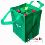 Сумка из спанбонда для бутылок 18х28х18 (4 бутылки)