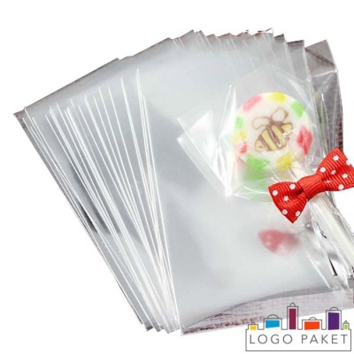 Пакетик для конфет и сладостей c клеевым клапаном прозрачный    