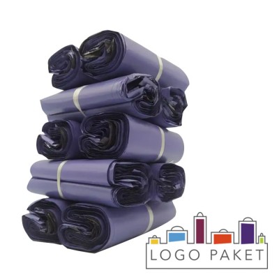 Курьерские пакеты фиолетовые с клеевым клапаном 