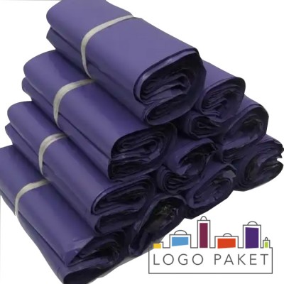 Курьерские пакеты фиолетовые с клеевым клапаном 