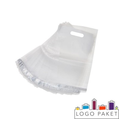 Курьерский пакет прозрачный с ручкой