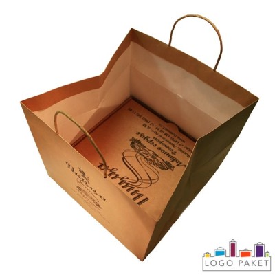 Крафт-пакеты для коробок под пиццу 