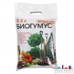 Упаковка для биогумуса с вырубной ручкой и логотипом