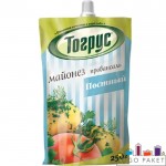 Пакет Дой-пак (doy pack) для майонеза с центральным штуцером