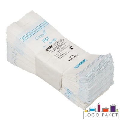 Пакеты для стерилизации из влагопрочной бумаги «СтериТ» со складкой в стопке