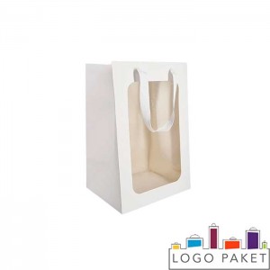 Пакет подарочный с окном