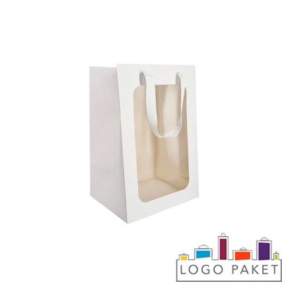 Пакет подарочный с окном