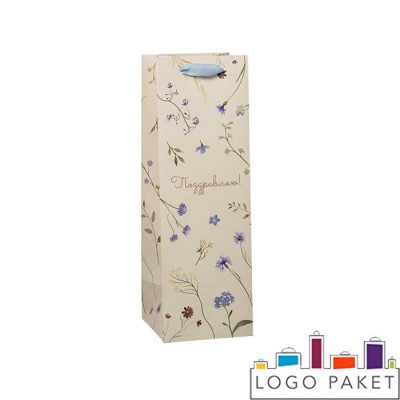 Подарочный пакет под бутылку