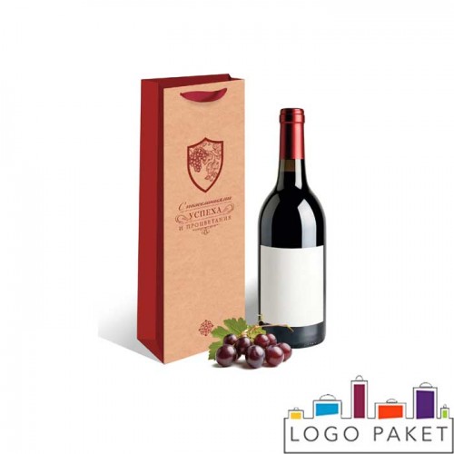 Подарочный пакет под бутылку