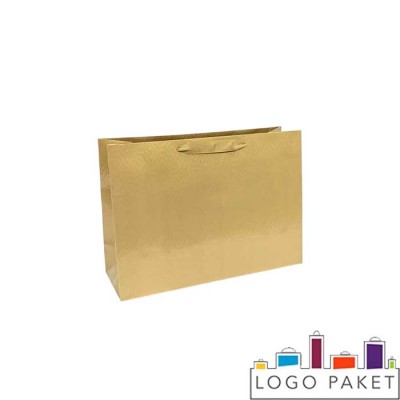 Золотой подарочный пакет