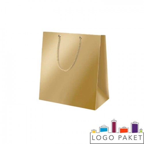 Золотой подарочный пакет