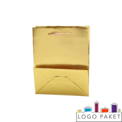 Золотой подарочный пакет дно пакета