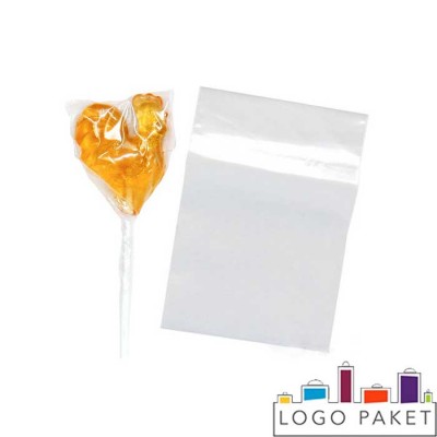 Прозрачные пакетики для леденцов с логотипом 