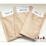 Крафт пакет для скраба для тела