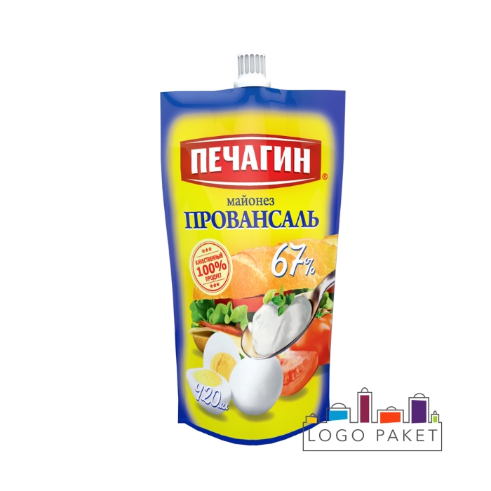 Дой-пак с центральным штуцером