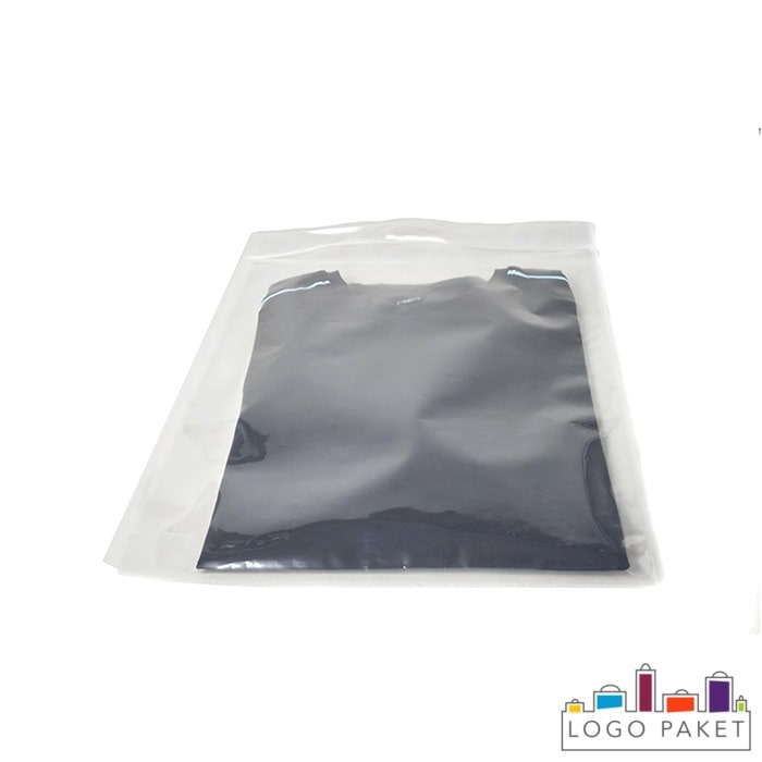 Прозрачный ПВД пакет с вырубной ручкой Прозрачный ПВД пакет с вырубной ручкой