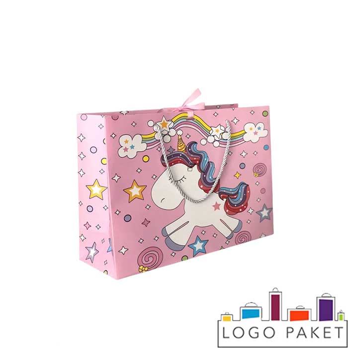 Розовые пакеты подарочные