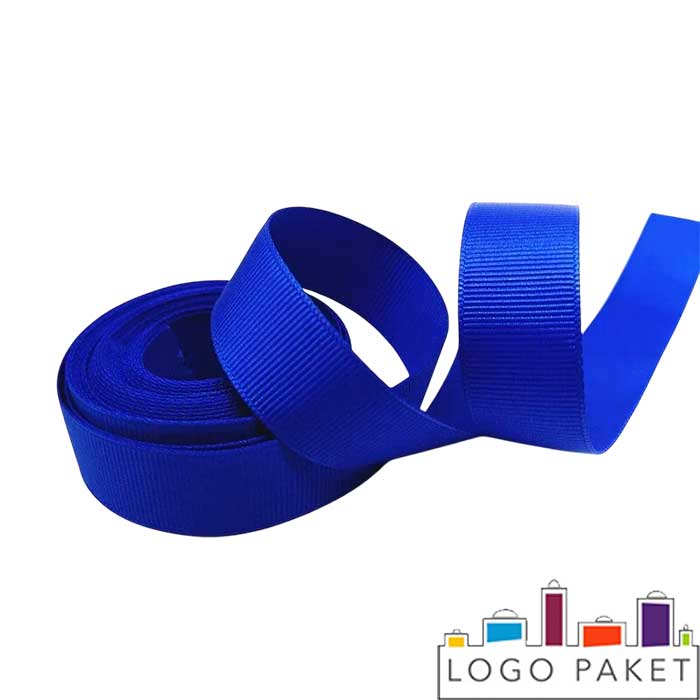 Лента репсовая синяя 