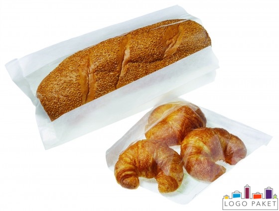Бумажные пакеты для хлеба, вид сверху, 2 разных типа пакета