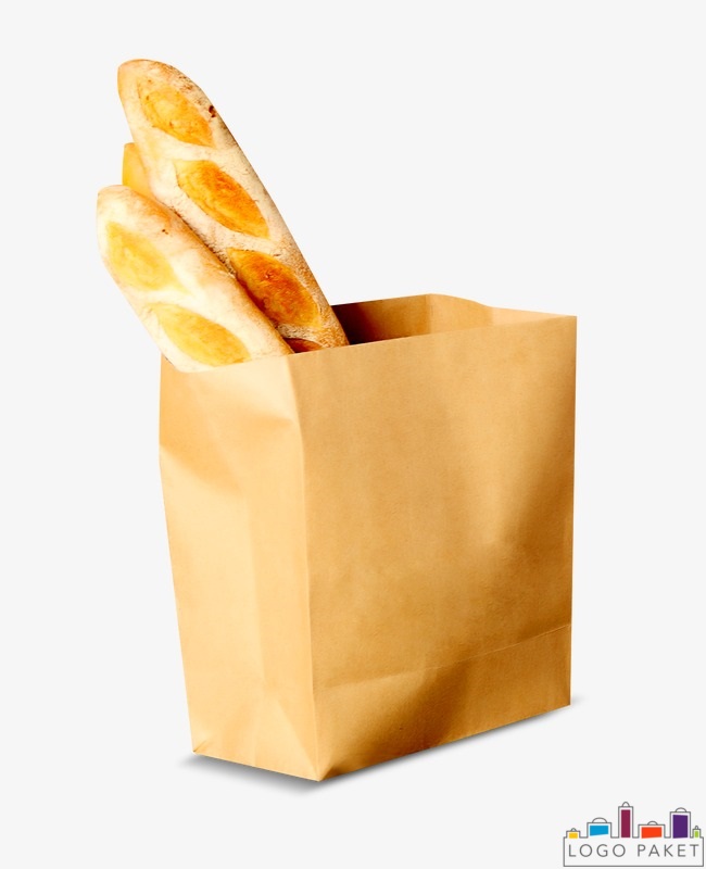 Бумажные пакеты для хлеба, без прозрачной вставки, полуоткрытый
